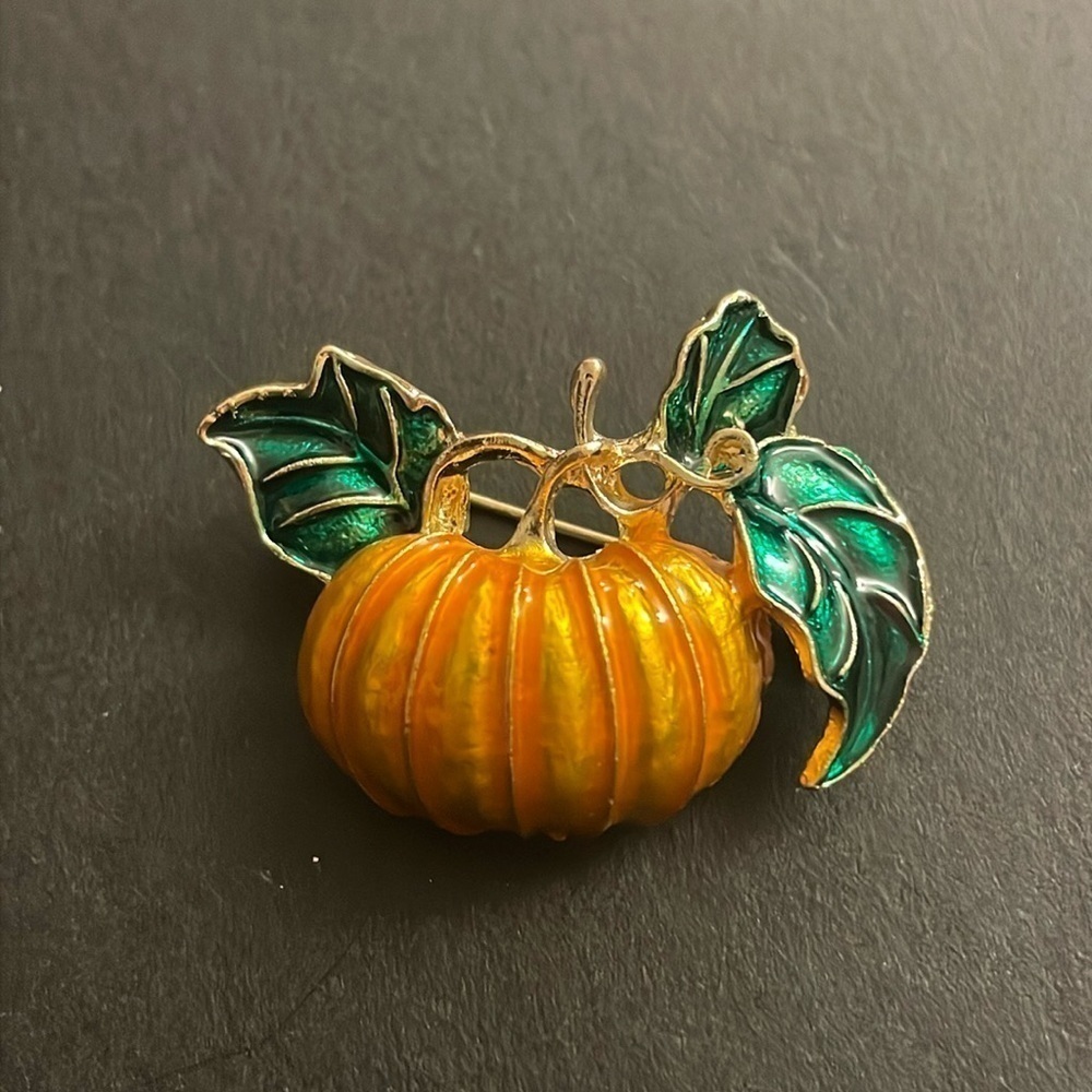 Macys pumpkin ๐ brooch - Picture 2 of 2